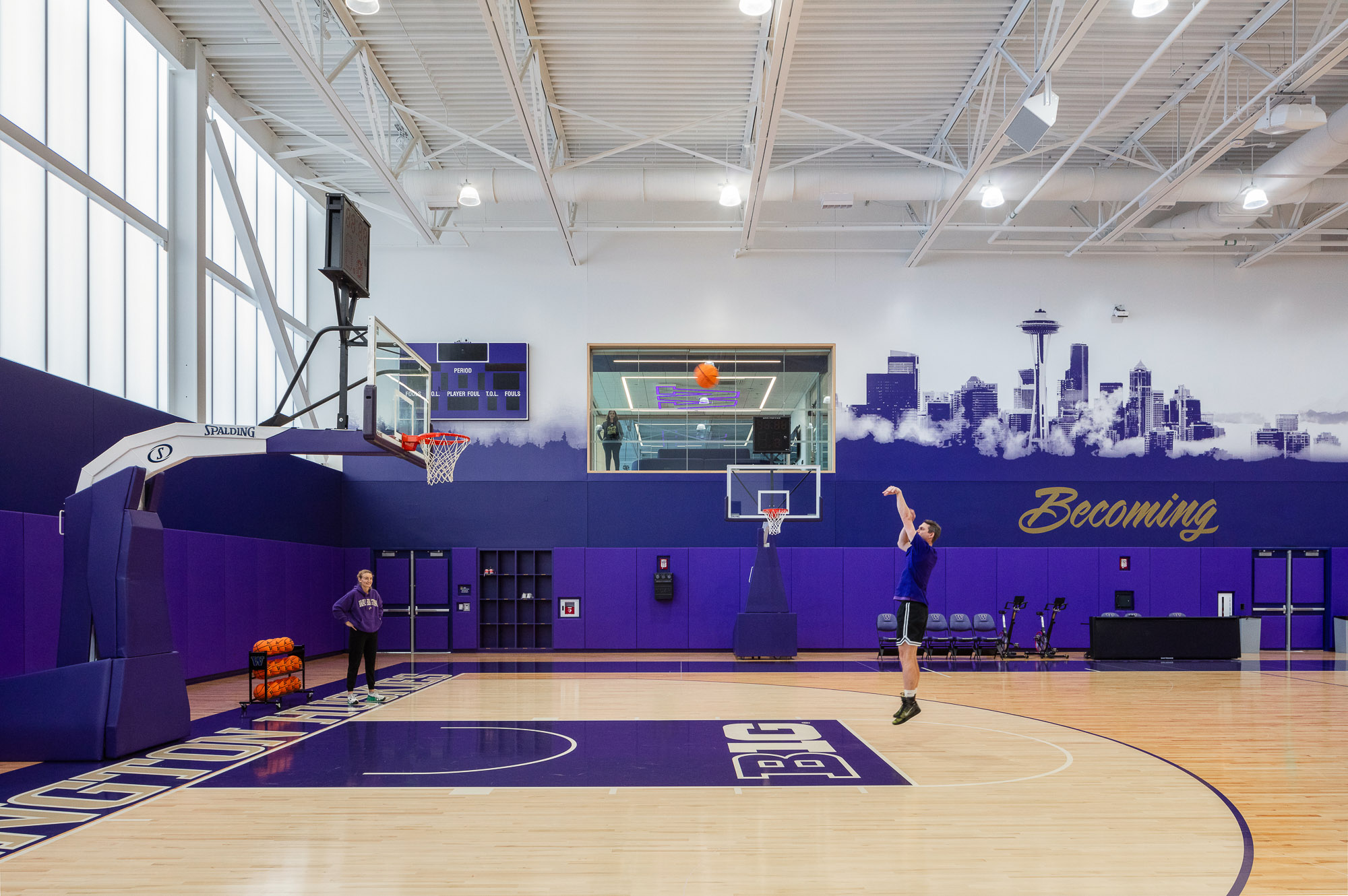 A person throwing a ball.