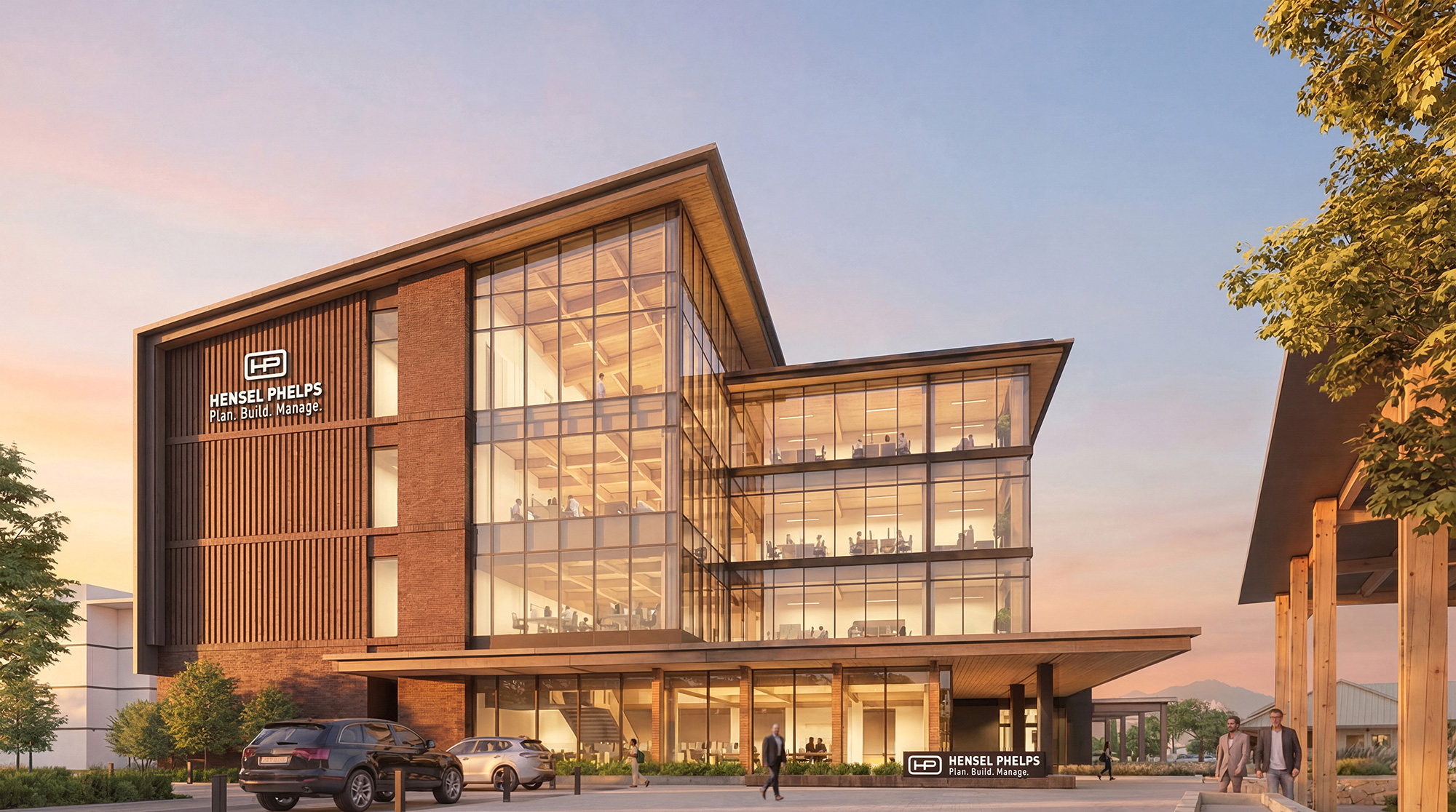 A building with a lot of windows.