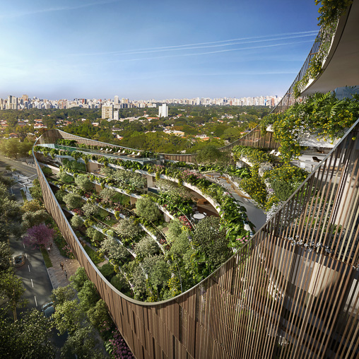 A city with many buildings.