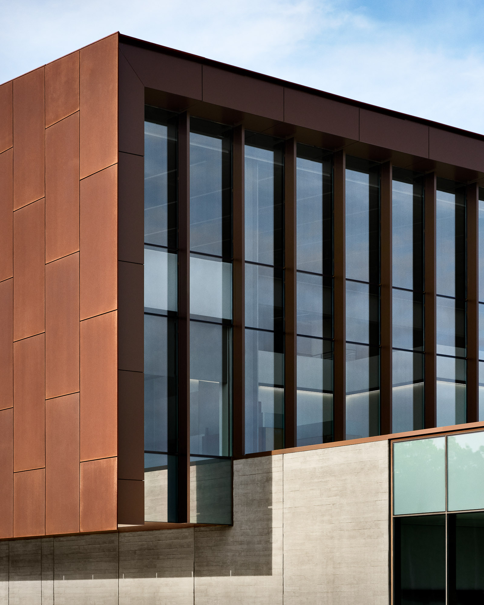 A building with windows.