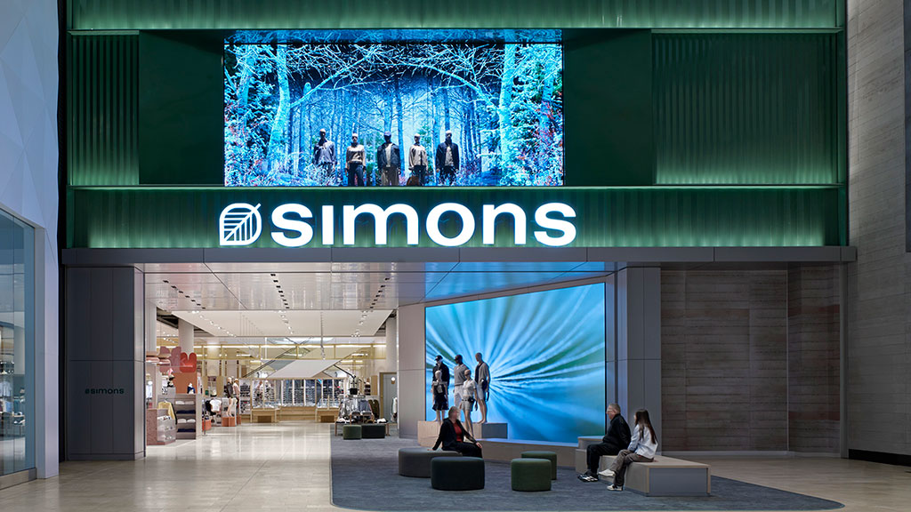 A group of people in a building.