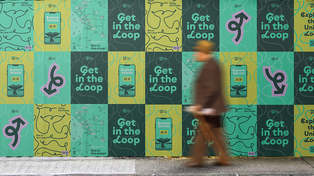 A person walking on a sidewalk.