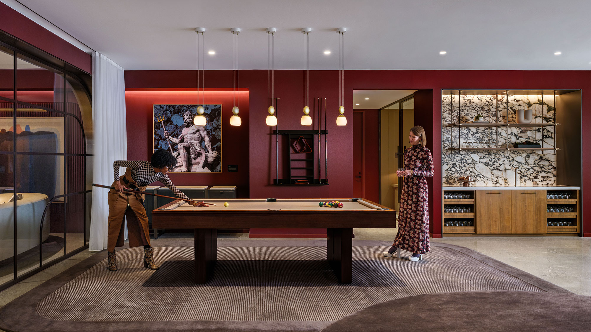 A man and woman in a room.
