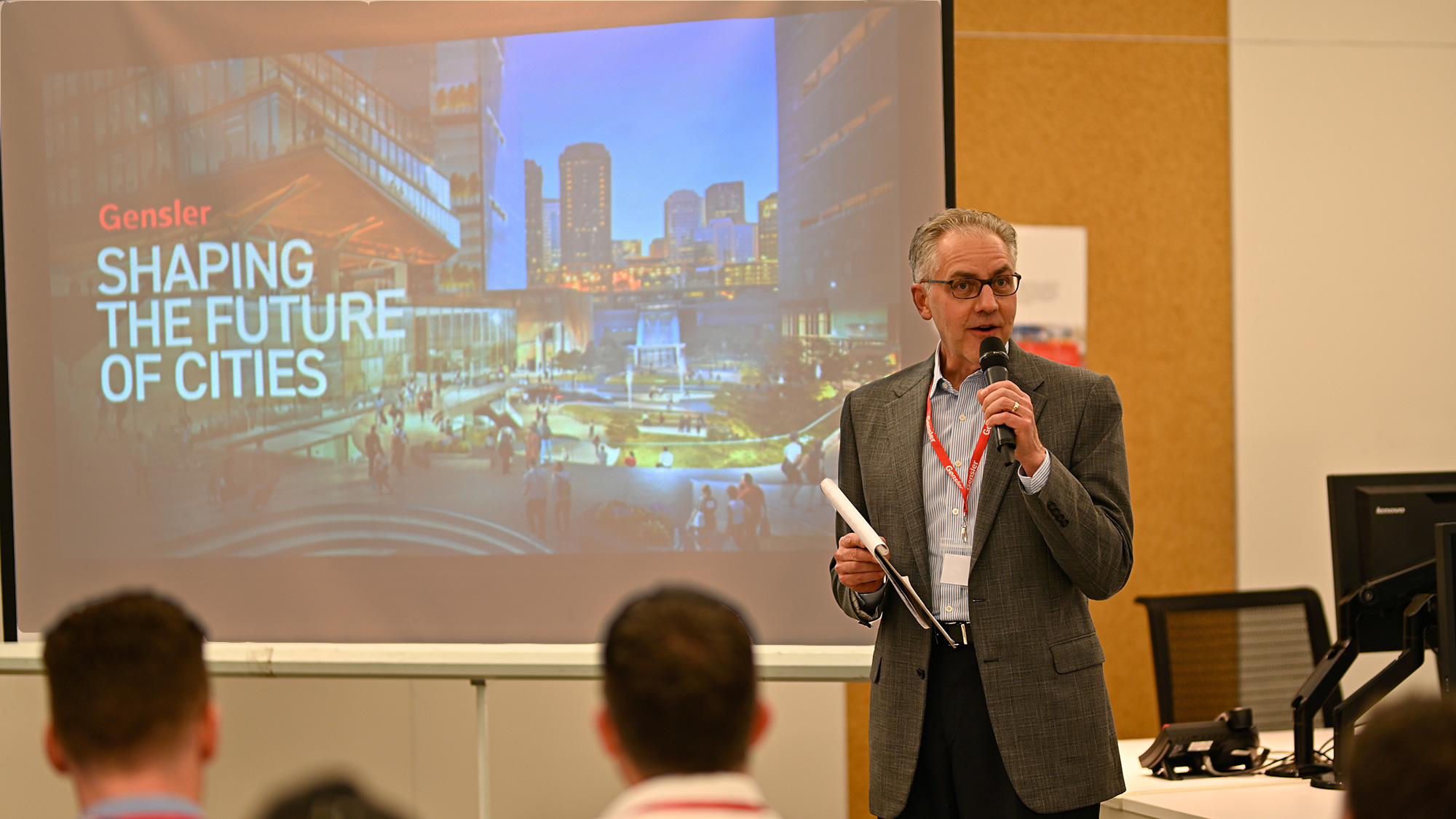 Gensler's David Calkins delivered the keynote speech