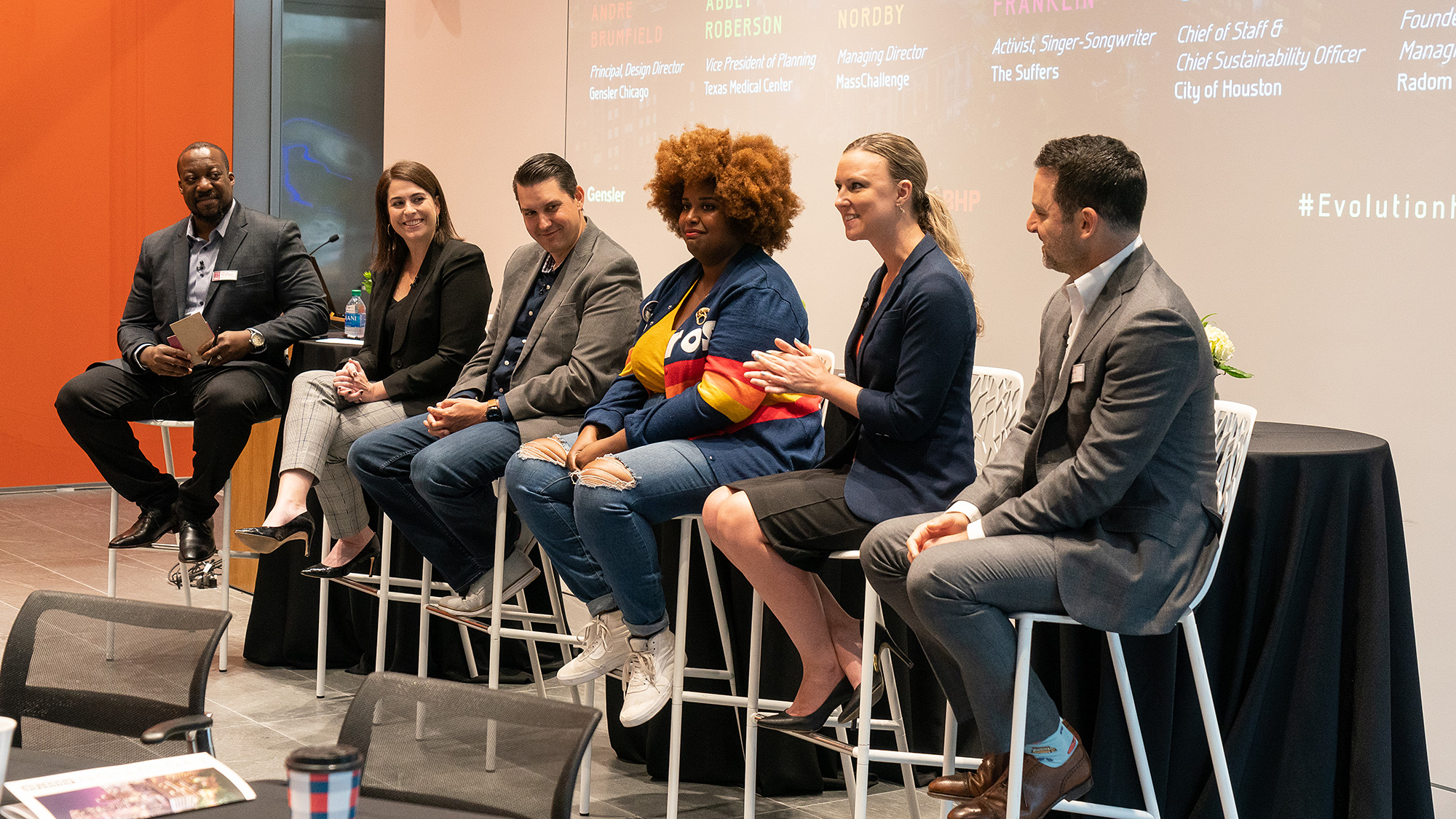 The panelists for Gensler's Evolution Houston forum discuss the city's future