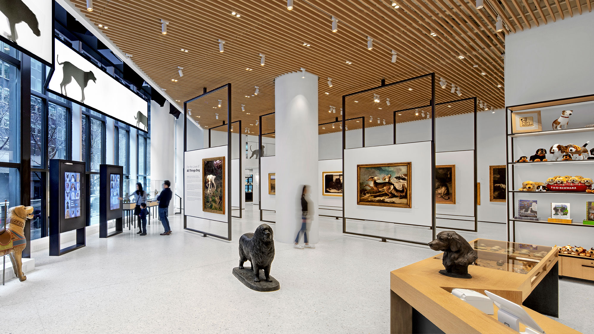 museum exhibition interior