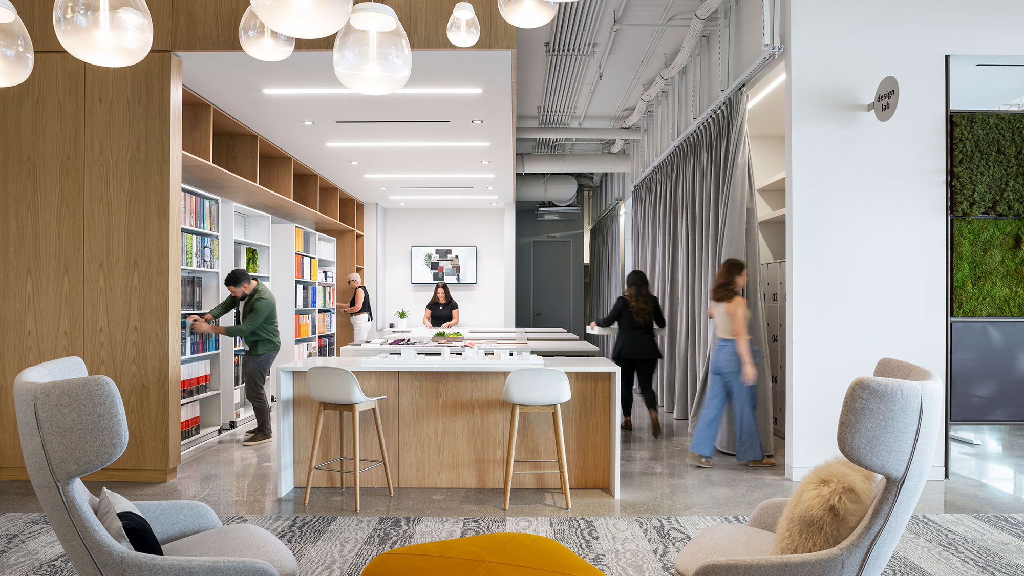 People working at Gensler's Miami office.