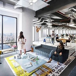 A group of people in a room.