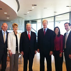 A group of people posing for a photo.
