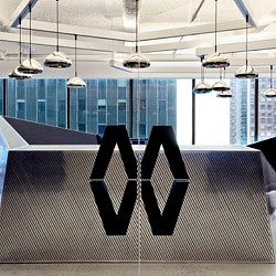 A sign from a ceiling.