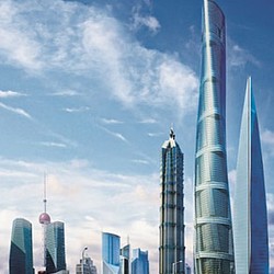 A group of tall buildings.