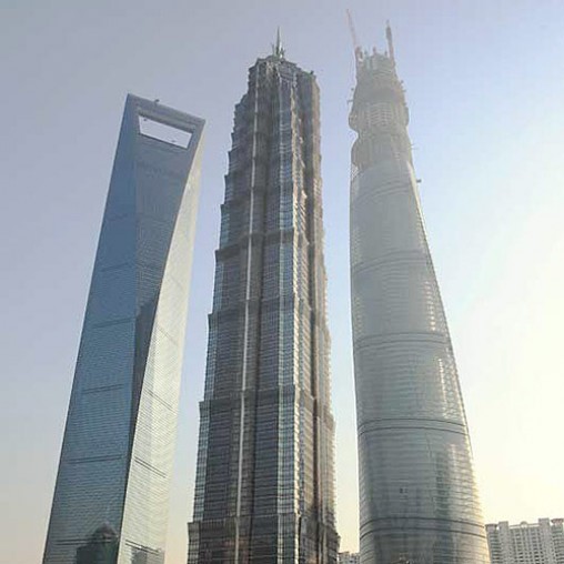 A couple of skyscrapers.