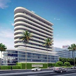 A large building with a lot of windows.