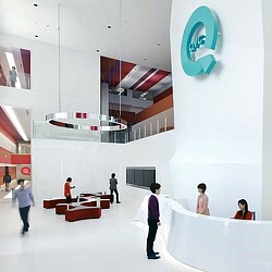 A group of people in a room.