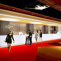 A group of people in a room.