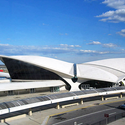 A building with a curved roof.