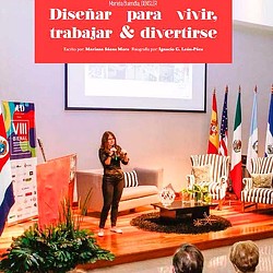 A person standing on a podium.