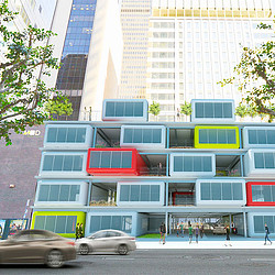 A building with a lot of windows.