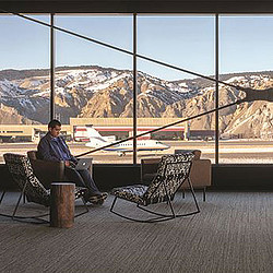 A person sitting at a table.