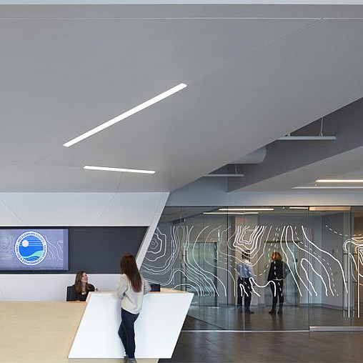 Mecklenburg County Government’s Land Use Environmental Services Agency lobby.
