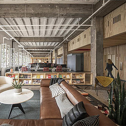 A person standing in a room.