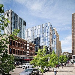 The Link mixed-use office tower in downtown Denver