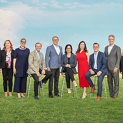 A group of people posing for a photo.