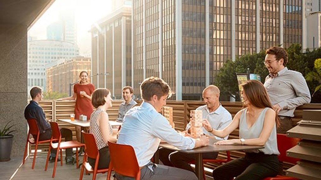 A group of people sitting at a table.