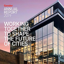 A building with glass windows.