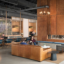 People sitting at a table.