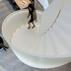 Hyundai Capital Frankfurt spiral staircase