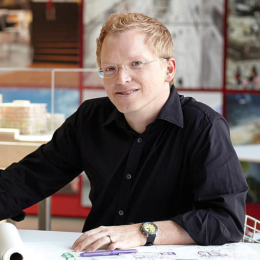 A man wearing glasses.