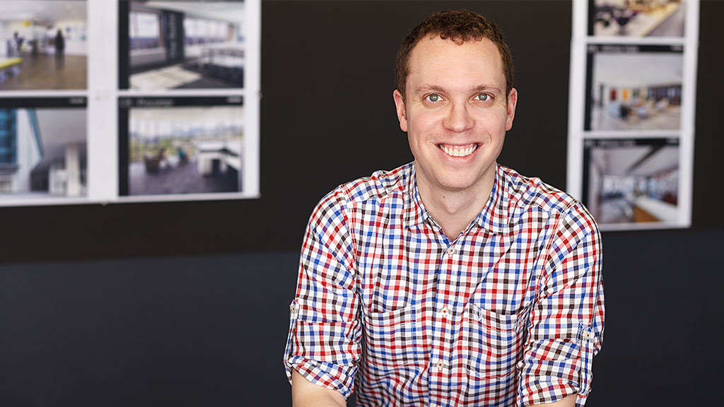 A man smiling for the camera.