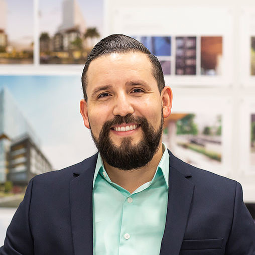 A man smiling for the camera.