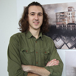 A person with long hair.