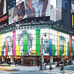 A building with a large sign on it.