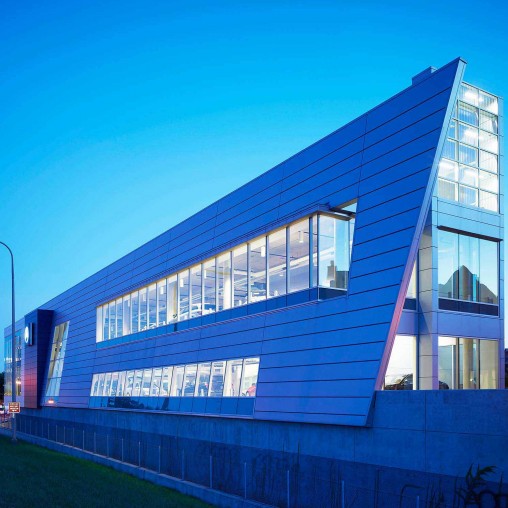 A building with windows.