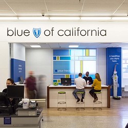 A group of people in an office.