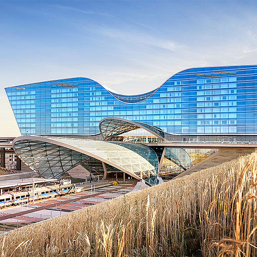 Westin DEN Hotel and Transit Center.