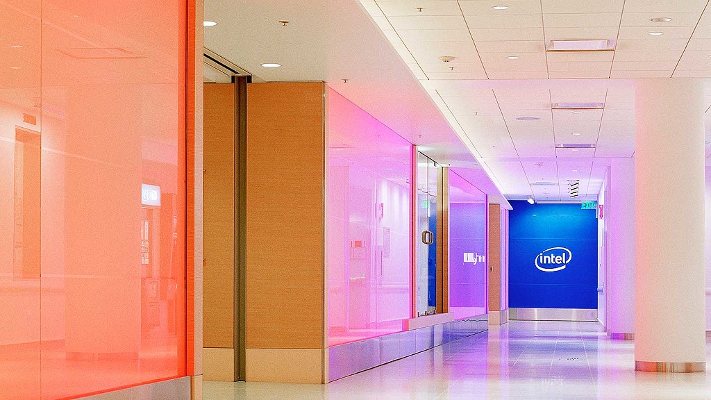 A hallway with doors.
