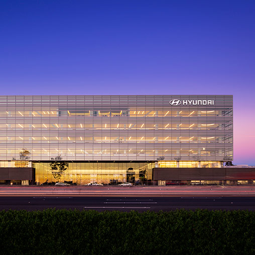 A large building with many windows.
