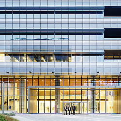 A building with many windows.