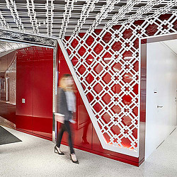 Paul Hastings law firm headquarters hallway.