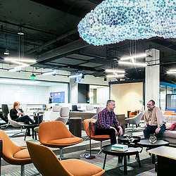 People sitting in a room.