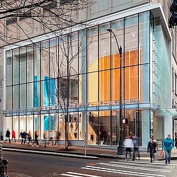 A building with many windows.