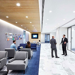 A group of people in a room.