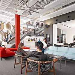 People sitting in a room.