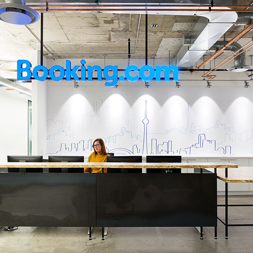 A person sitting at a desk.
