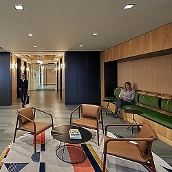 A person sitting in a chair.