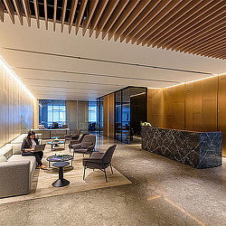 A person sitting in a chair.